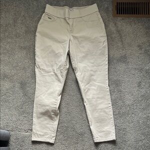 Beige Casual Pants